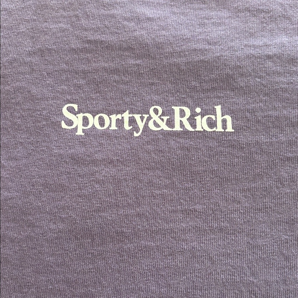 SPORTY & RICH HEALTH IS WEALTH T-SHIRT
Dusty Grape White Sz XS NWOT - Picture 5 of 7